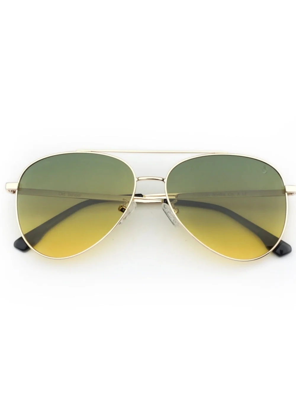 American Bonfire Co. Aviator Sunglasses Old-school Yellow Gold Metal Frame